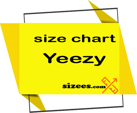 Asado negativo fax Adidas Yeezy size chart - men, women, kids - Sizees
